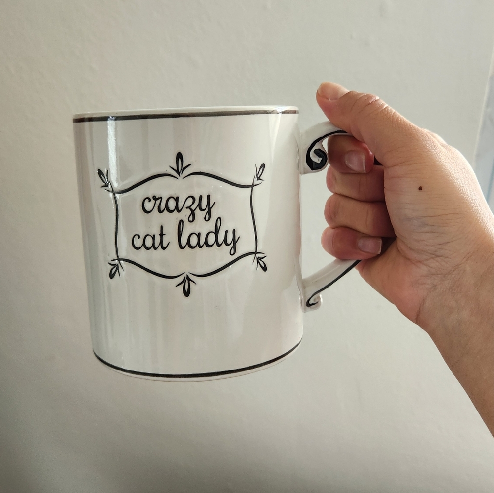 Spectrum Designz Crazy Cat Lady Coffee Tea Mug 21oz. Polka Dots - Picture 6 of 11